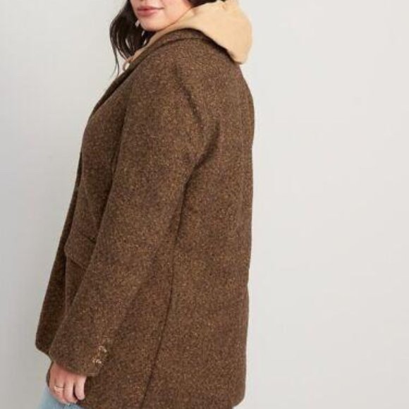 Old Navy  Soft-Brushed Herringbone Oversized Blazer NEW - Picture 8 of 9